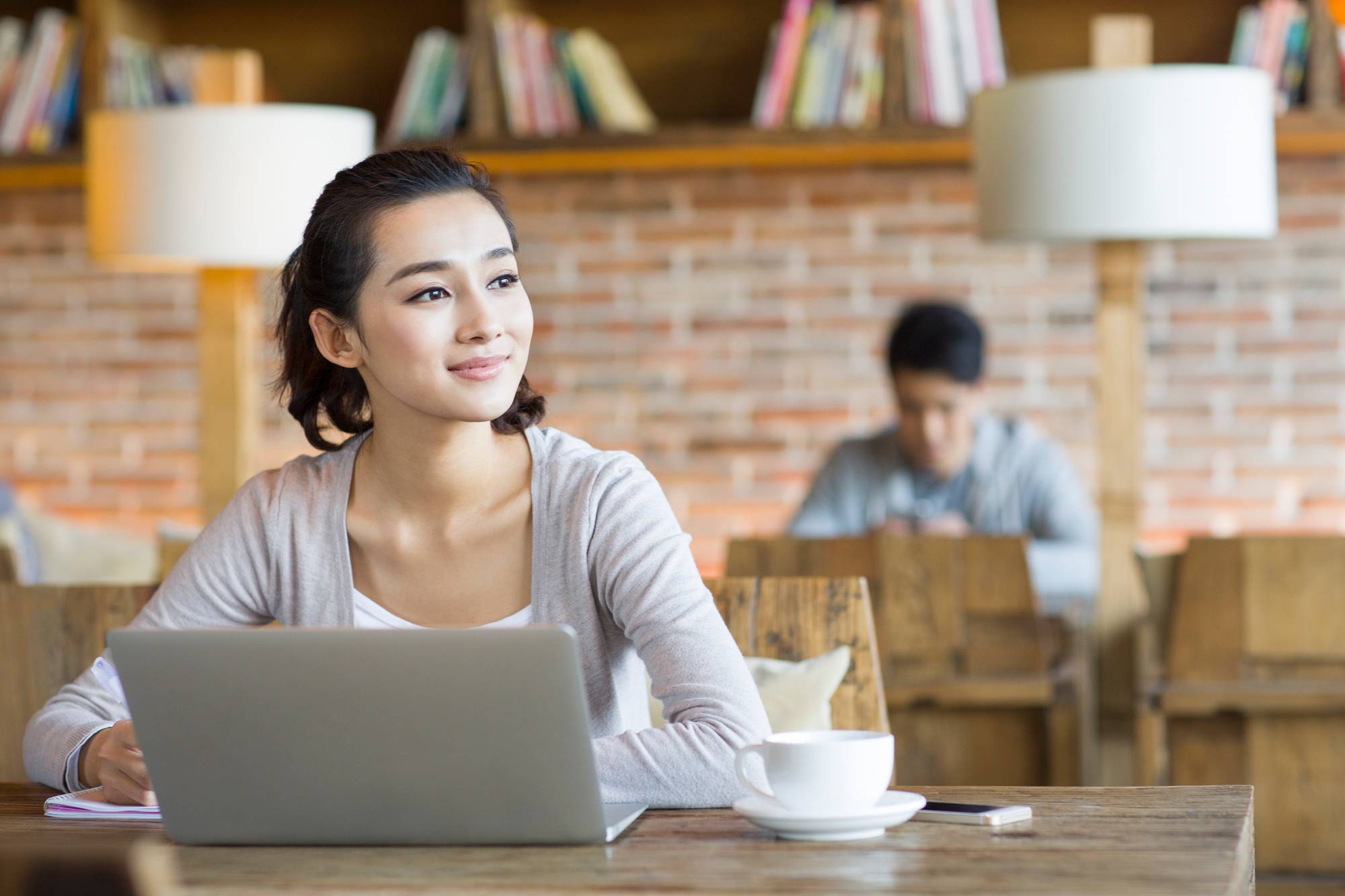 young professional using computer